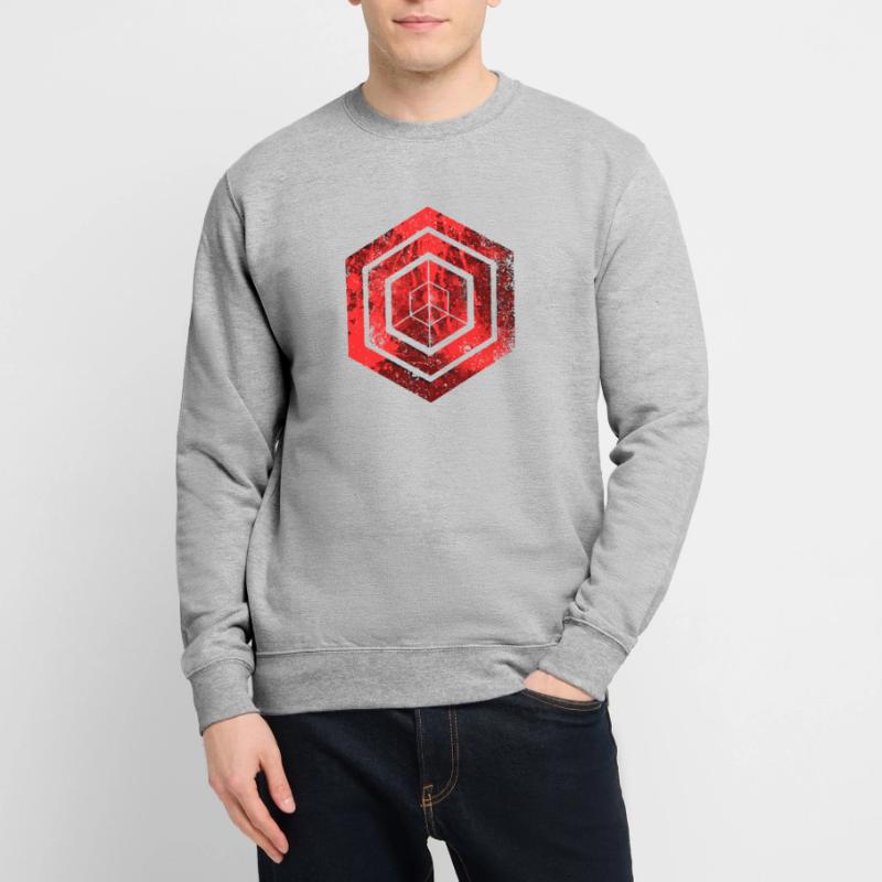 Hexagon-Programmierung Programmierer Codierung geometrisch Unisex Pullover