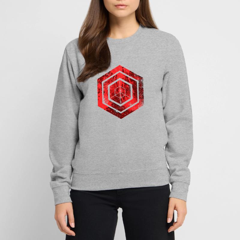 Codage géométrique du programmeur de programmation hexagonale Sweat-shirt Unisexe