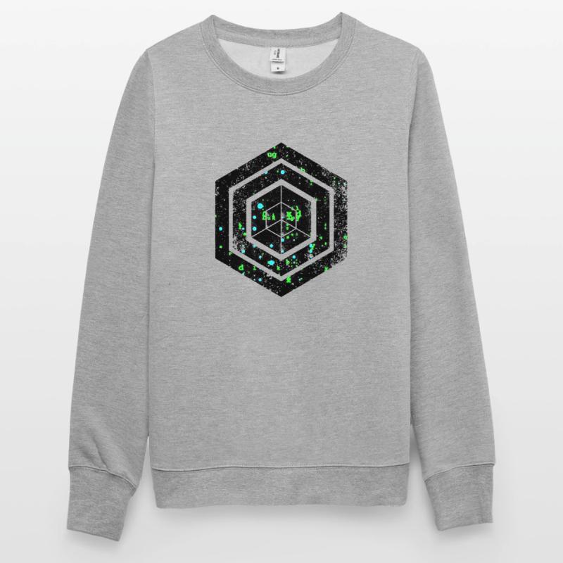 Hexagon-Programmierung Programmierer Codierung geometrisch Unisex Pullover