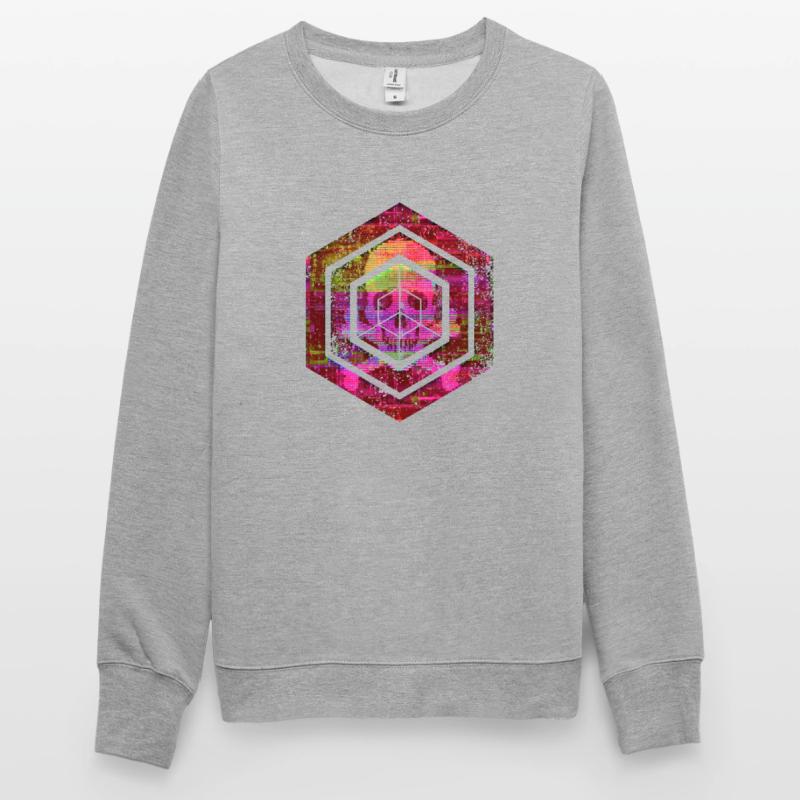 Hexagon-Programmierung Programmierer Codierung geometrisch Unisex Pullover