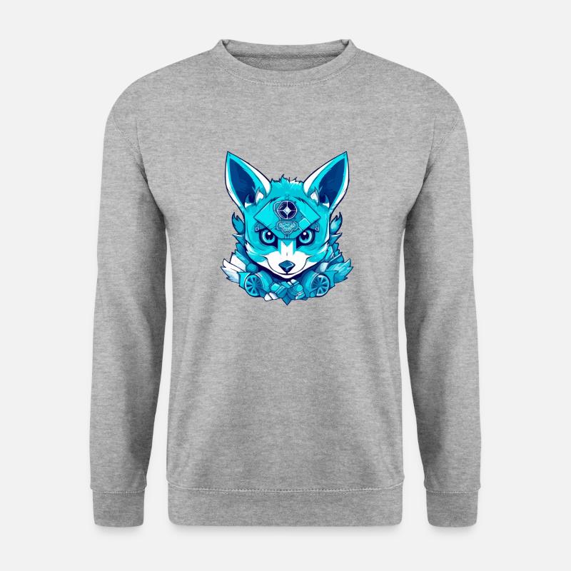 Zack the Magic Fox - Unisex Sweatshirt - salt & pepper