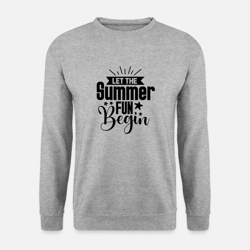 Let the Summer Fun begin - Unisex Pullover - Weißgrau meliert