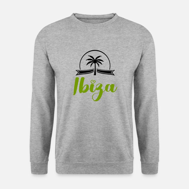 ibiza - Unisex Pullover - Weißgrau meliert