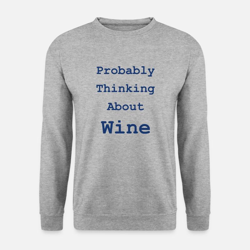 Ich spreche fließend Wein - Unisex Pullover - Weißgrau meliert
