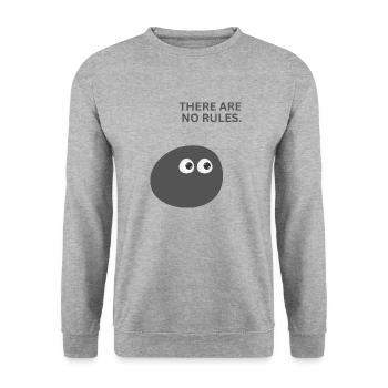 IL N'Y A PAS DE RÈGLES - Sweat-shirt Unisexe - gris chiné - Devant - Alina (178cm) & Michal (187cm)