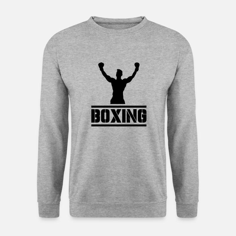 Boxing - Unisex Pullover - Weißgrau meliert