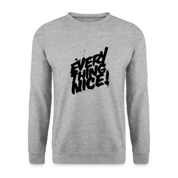 Everything Nice Graffiti Style Reggae - Unisex Sweatshirt - salt & pepper - Front - Alina (178cm) & Michal (187cm)
