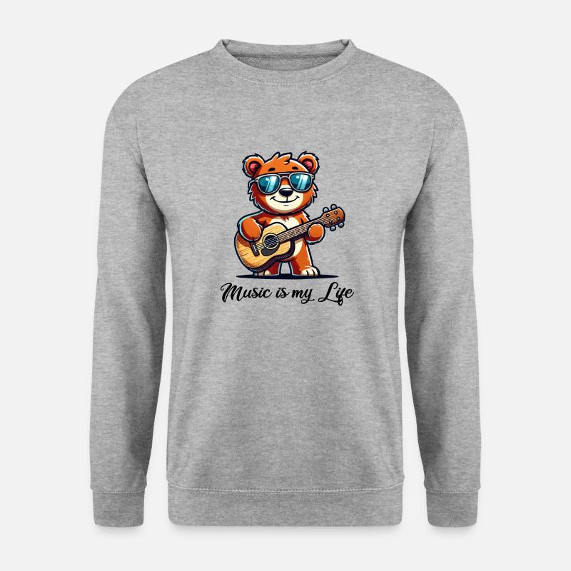 Bear Guitar - Unisex Sweatshirt - salt & pepper