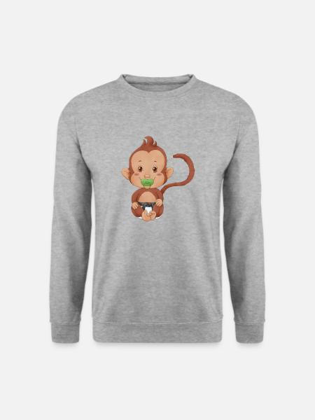 mili final outlines - Unisex Pullover - Weißgrau meliert
