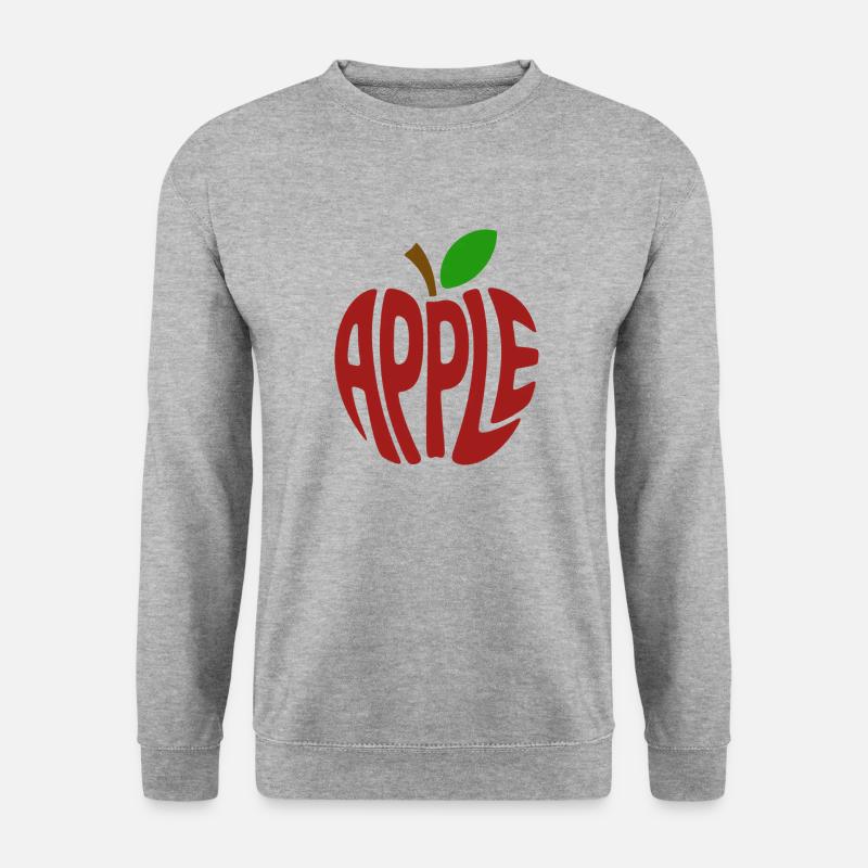 Apple - Cool Fruit Logo - Unisex Sweatshirt - salt & pepper
