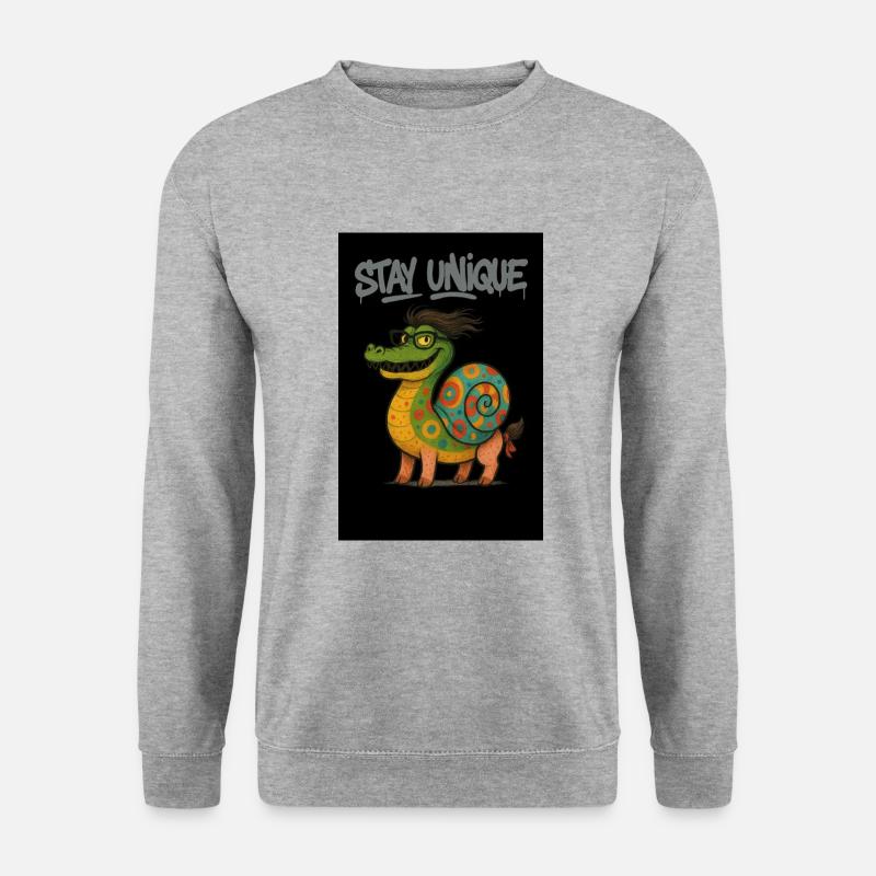 Stay Unique - Unisex Pullover - Weißgrau meliert