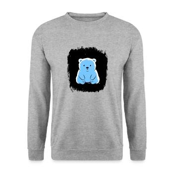christmas north pole birthday console - Unisex Pullover - Weißgrau meliert - Vorne - Alina (178cm) & Michal (187cm)