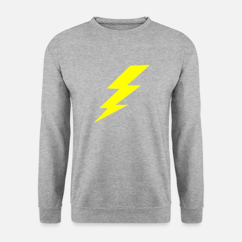 Blitz - Unisex Pullover - Weißgrau meliert