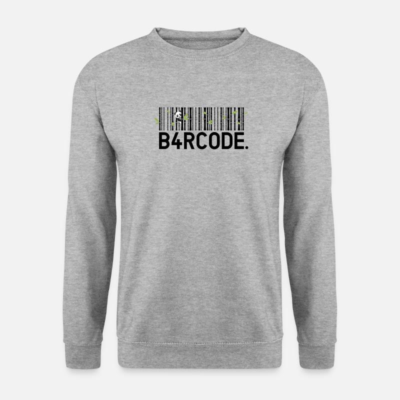 B4RCODE. Bambou noir - Sweat-shirt Unisexe - gris chiné