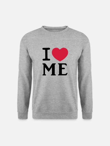 I Love Me Heart Logo - Unisex Sweatshirt - salt & pepper