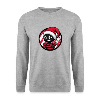 Ant Christmas X-Mas - Unisex Sweatshirt - salt & pepper - Front - Alina (178cm) & Michal (187cm)