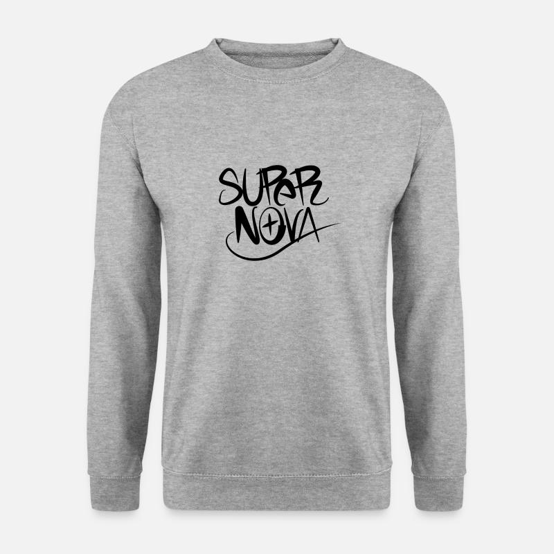 Supernova - Unisex Pullover - Weißgrau meliert