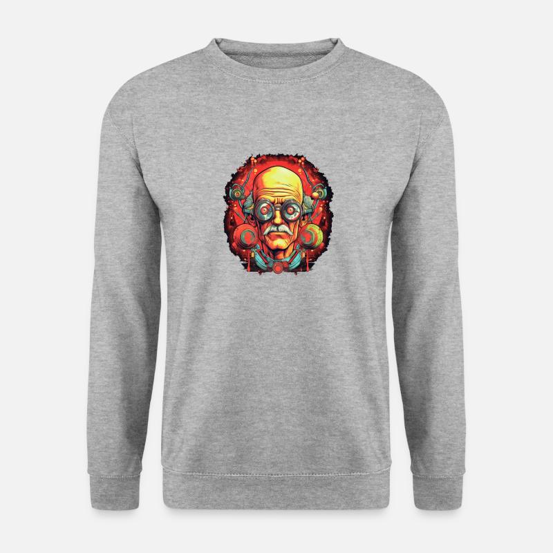 Albert Hofmann 4 - Unisex Pullover - Weißgrau meliert