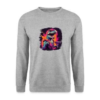 children childrens birthday christmas born 2004 - Unisex Pullover - Weißgrau meliert - Vorne - Alina (178cm) & Michal (187cm)