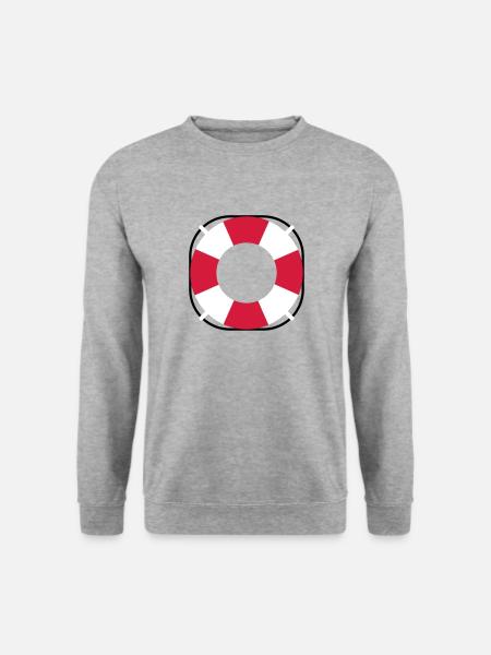 Treetanic lifebuoy - Unisex Sweatshirt - salt & pepper