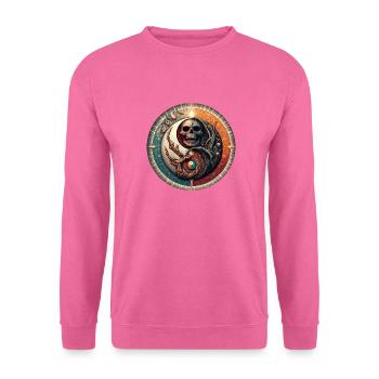 YinYangTotenkopf - Unisex Pullover - Pink - Vorne