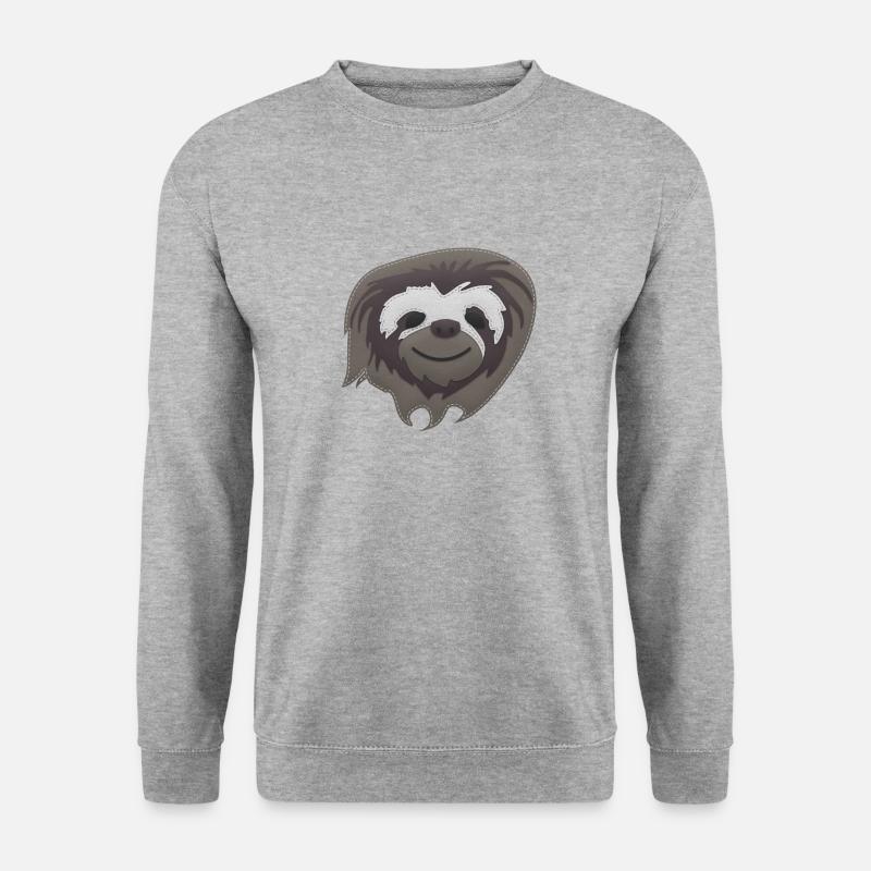 Sloth patch - Unisex Sweatshirt - salt & pepper