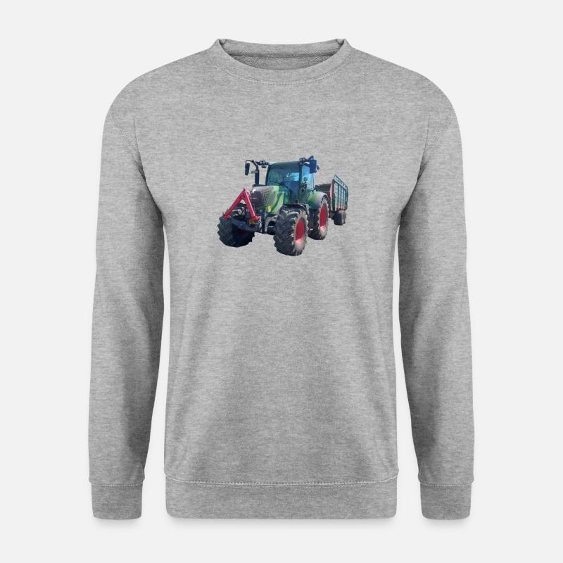 Traktor - Unisex Pullover - Weißgrau meliert