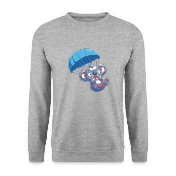 Koala effrayé - Sweat-shirt Unisexe - gris chiné - Devant - Alina (178cm) & Michal (187cm)