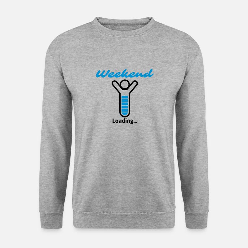 Weekend Loading... - Unisex Pullover - Weißgrau meliert