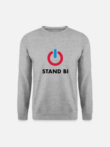 Stand Bi - Unisex Sweatshirt - salt & pepper
