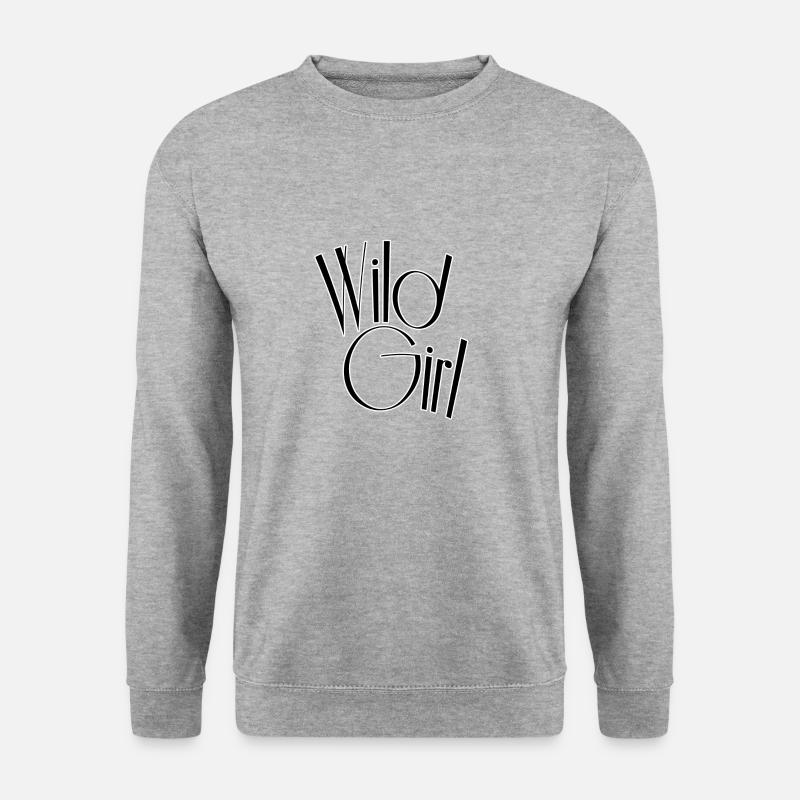 Fille sauvage - Sweat-shirt Unisexe - gris chiné