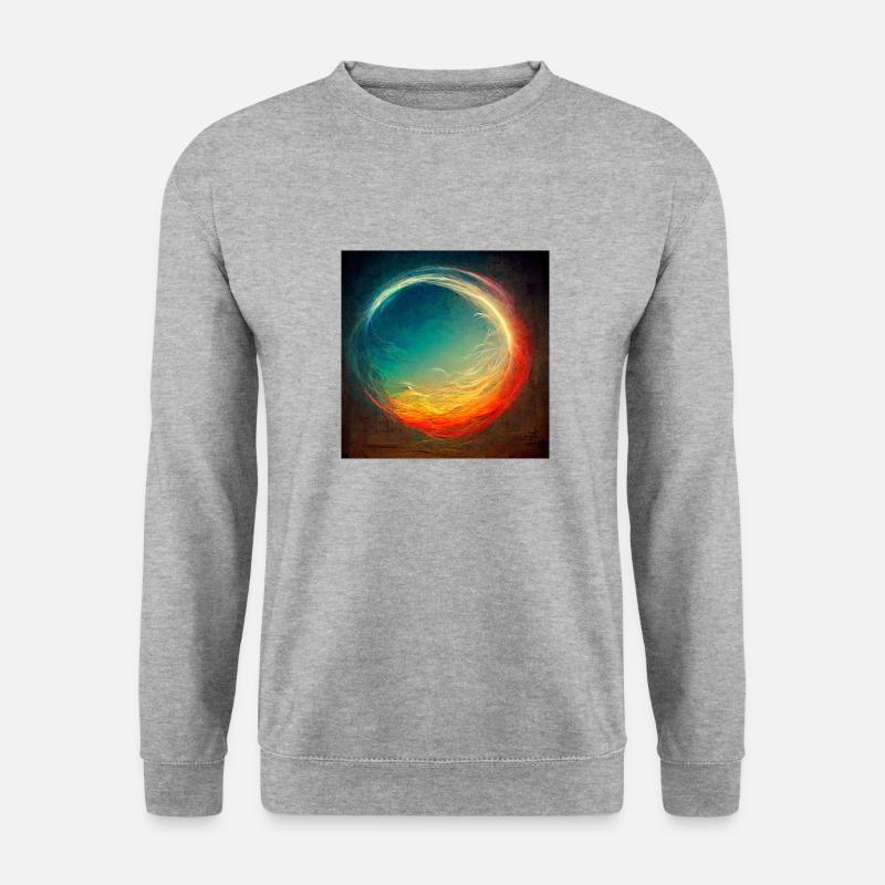 Spirituelles Erwachen - Unisex Pullover - Weißgrau meliert