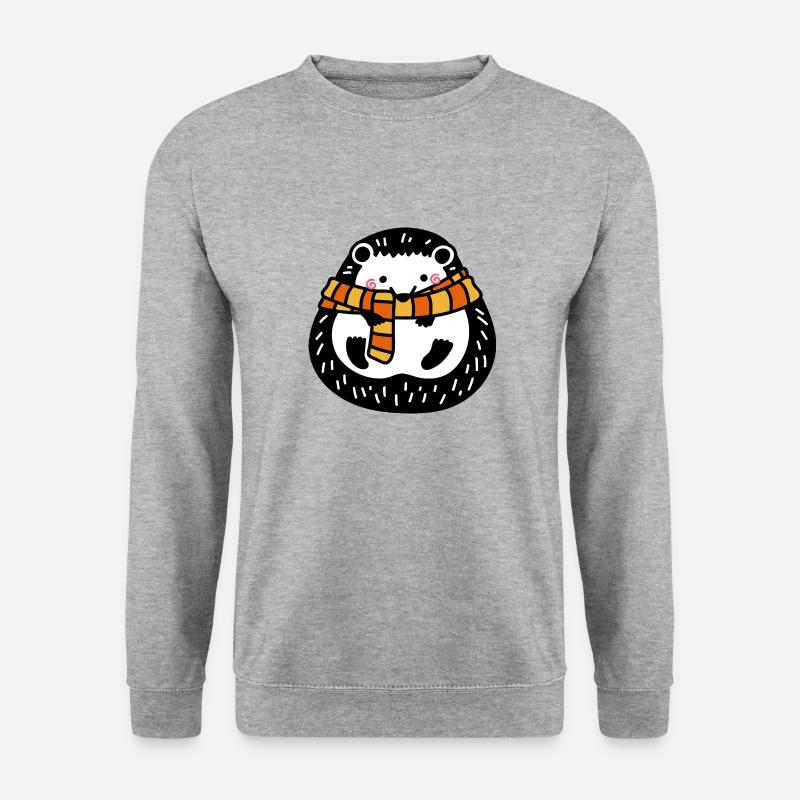 Wildtiere - Unisex Pullover - Weißgrau meliert
