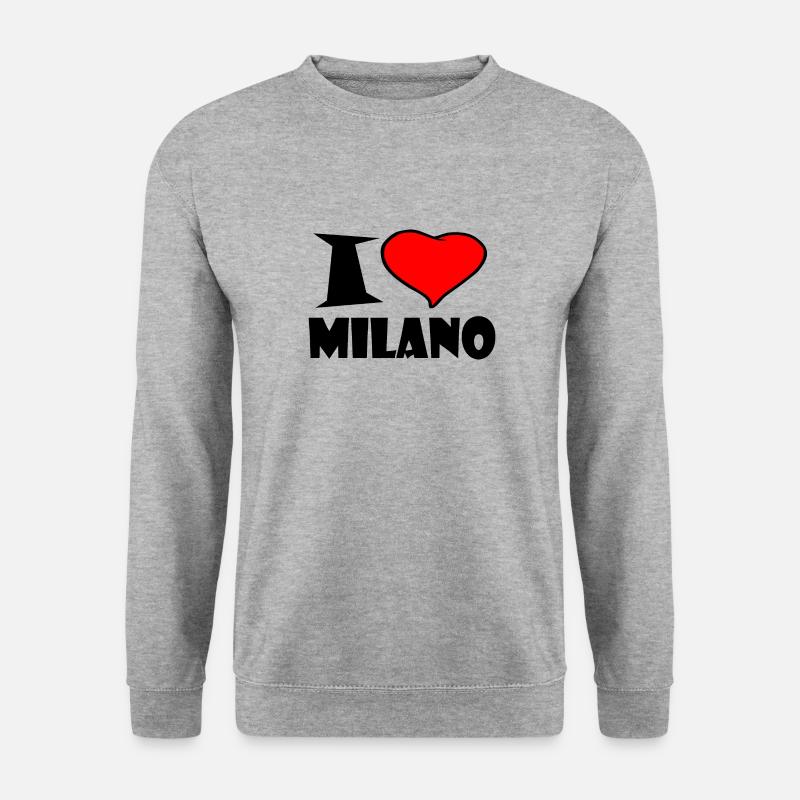 Milano - Unisex Pullover - Weißgrau meliert