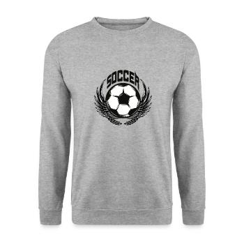 Ballsport - Unisex Pullover - Weißgrau meliert - Vorne - Alina (178cm) & Michal (187cm)