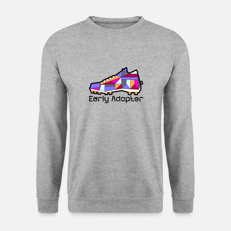 Shoe 1 - Unisex Pullover - Weißgrau meliert