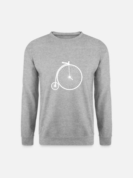 Fahrrad - Unisex Pullover - Weißgrau meliert