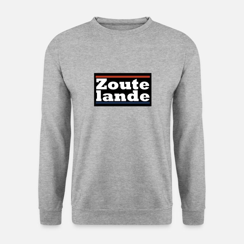 Zoutelande - Unisex Pullover - Weißgrau meliert