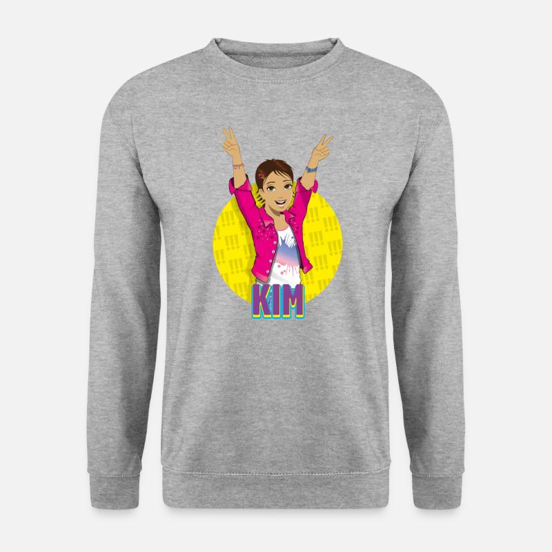 Die Drei !!! Kim - Unisex Pullover - Weißgrau meliert