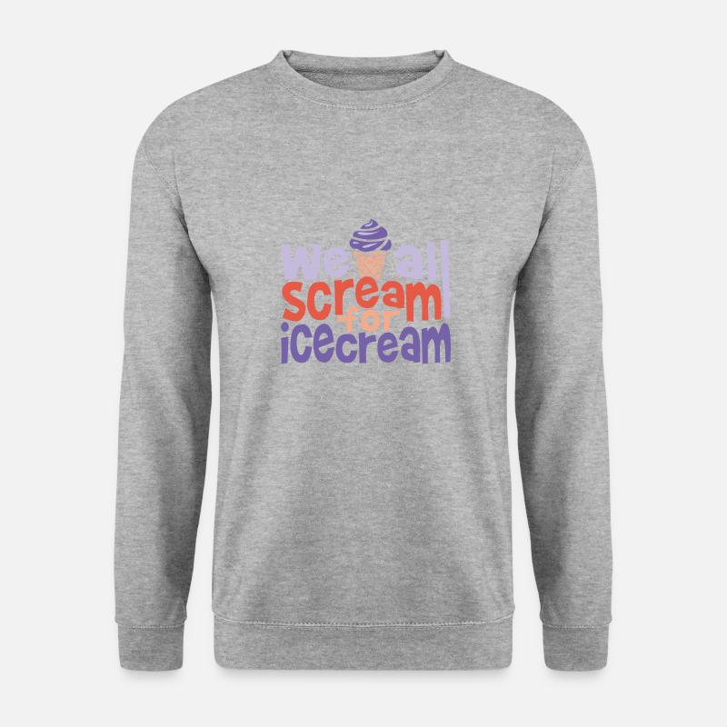 Sommer - Unisex Pullover - Weißgrau meliert