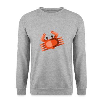 Meerestiere - Unisex Pullover - Weißgrau meliert - Vorne - Alina (178cm) & Michal (187cm)