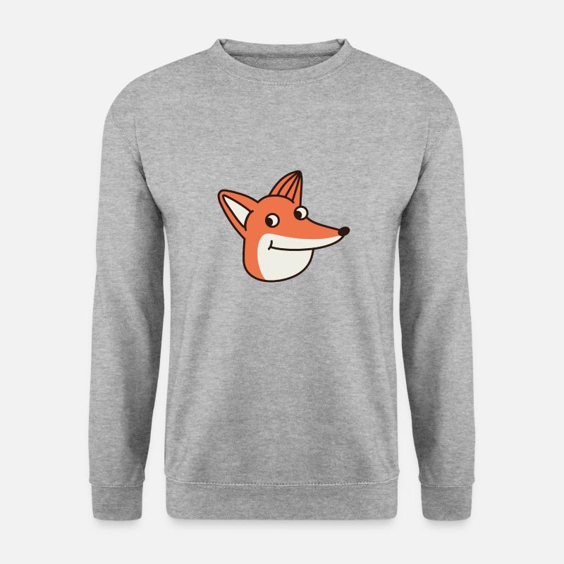 Wildtiere - Unisex Pullover - Weißgrau meliert