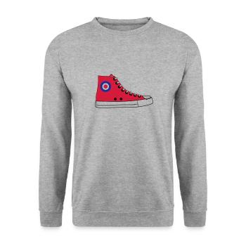 Sneaker Mod - Sweat-shirt Unisexe - gris chiné - Devant - Alina (178cm) & Michal (187cm)