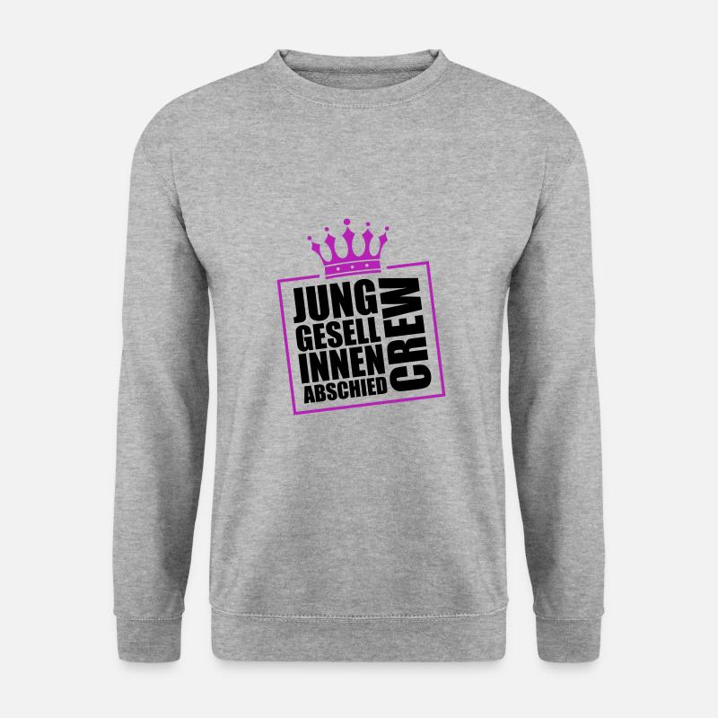 Junggesellinnen Abschied Crew Jga - Unisex Pullover - Weißgrau meliert