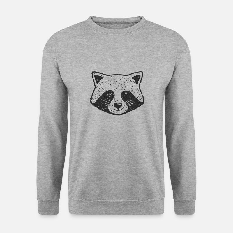 Wildtiere - Unisex Pullover - Weißgrau meliert