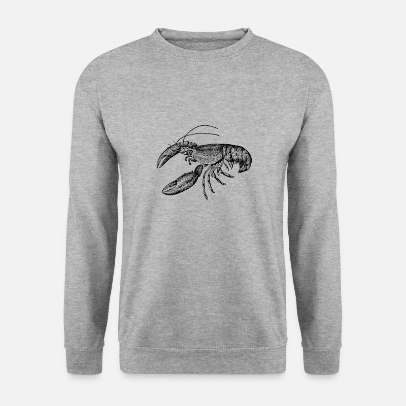 Meerestiere - Unisex Pullover - Weißgrau meliert