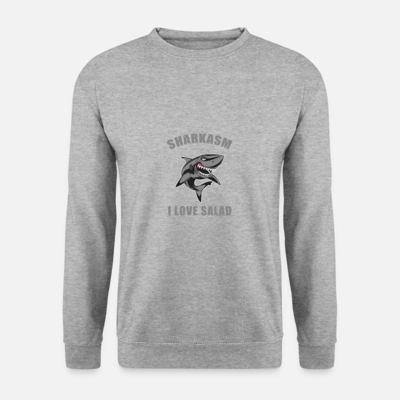 requin - Sweat-shirt Unisexe - gris chiné