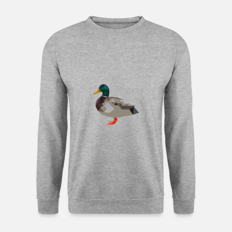 Canard, canard, polygones de canards géométriques - Sweat-shirt Unisexe - gris chiné
