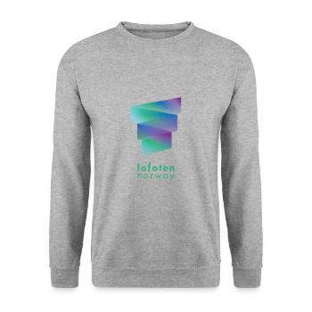 Lofoten - Norway - Unisex Sweatshirt - salt & pepper - Front - Alina (178cm) & Michal (187cm)