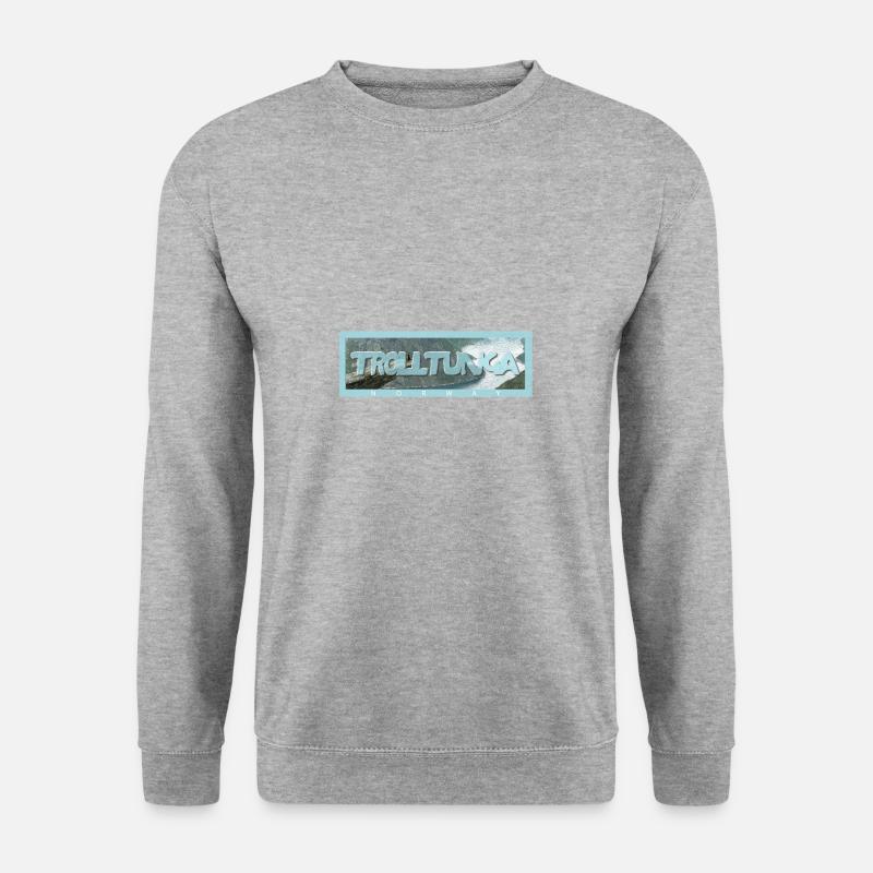 Trolltunga Fells - Norwegen - Unisex Pullover - Weißgrau meliert